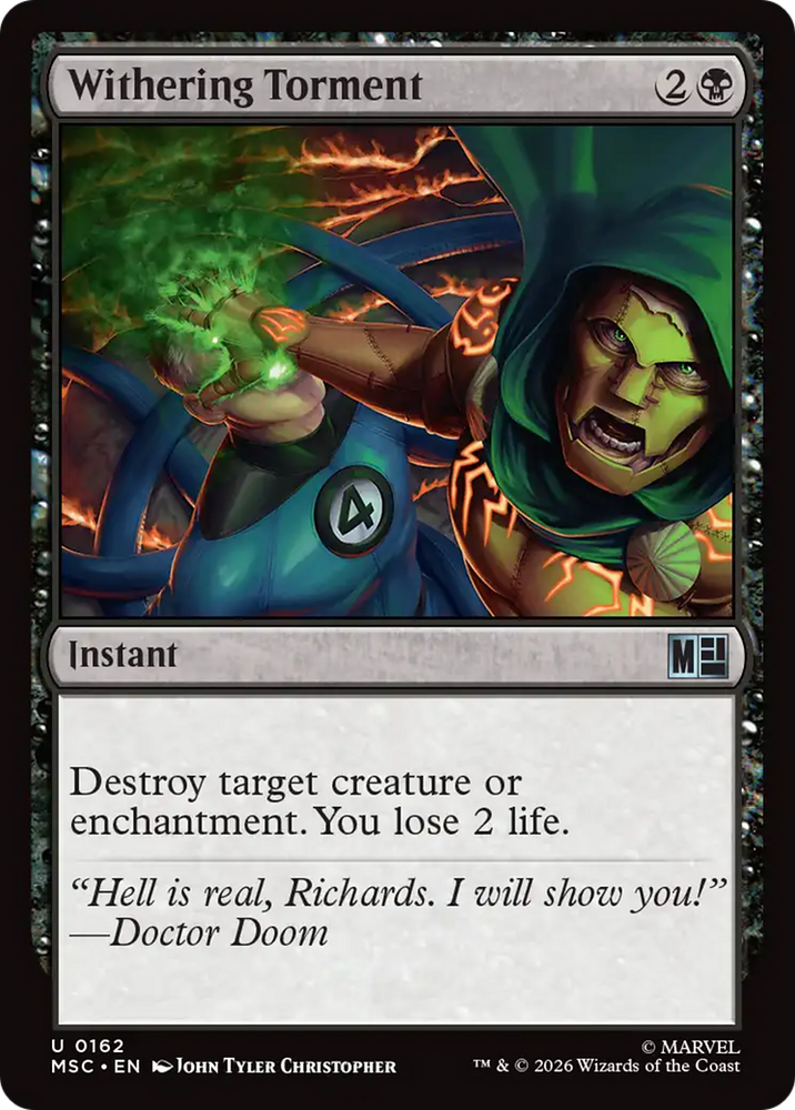 Withering Torment [Marvel Super Heroes Commander] Magic: The Gathering