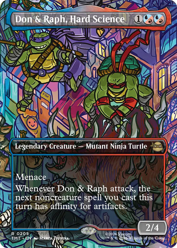 Don & Raph, Hard Science (Borderless) [Teenage Mutant Ninja Turtles] Magic: The Gathering