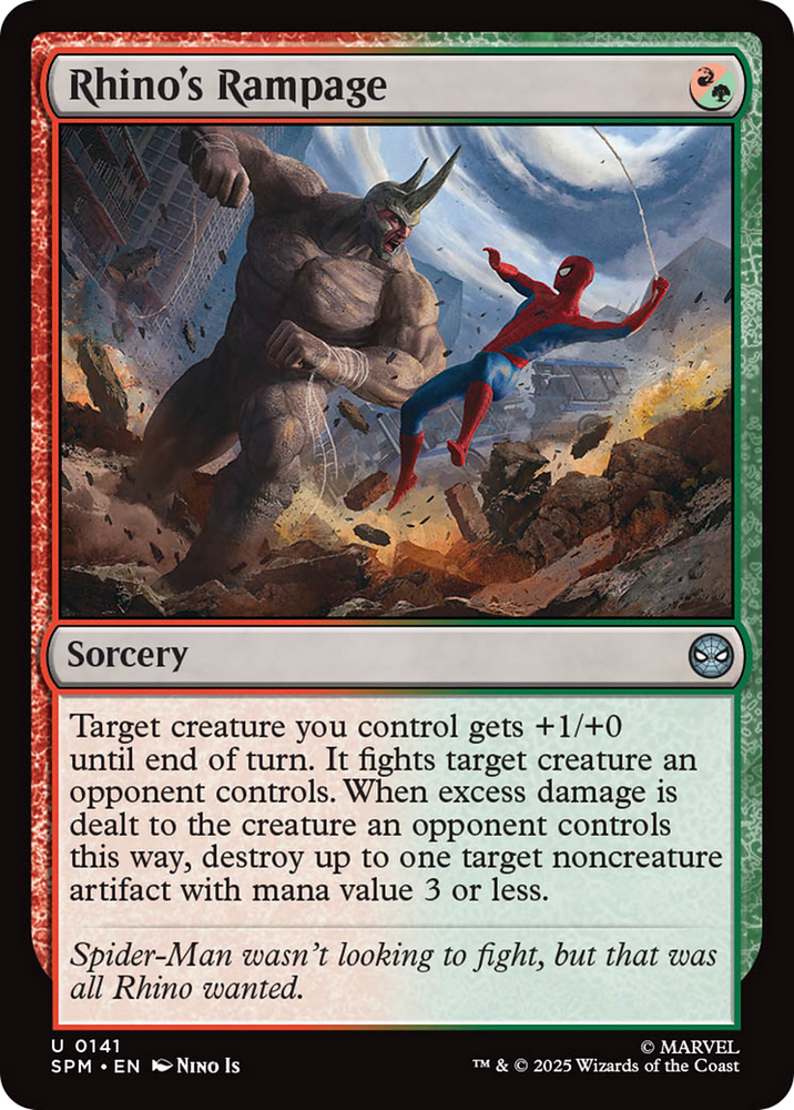 Rhino's Rampage [Marvel's Spider-Man] Magic: The Gathering