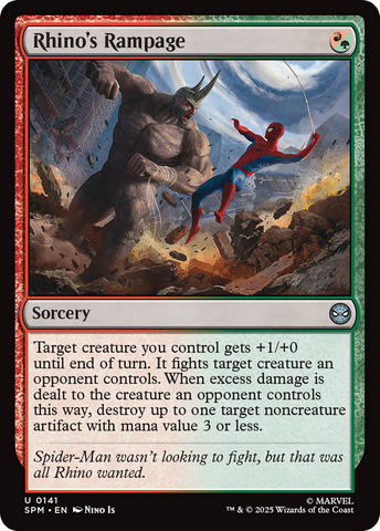 Rhino's Rampage [Marvel's Spider-Man] Magic: The Gathering
