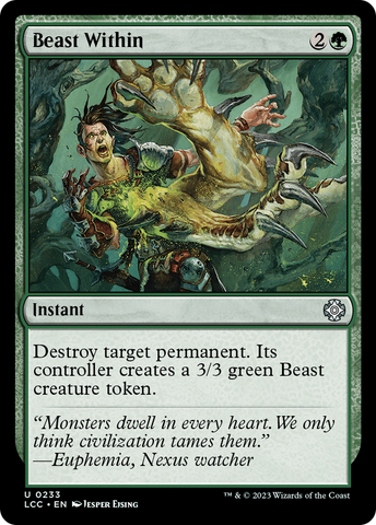 Beast Within [The Lost Caverns of Ixalan Commander] Magic: The Gathering