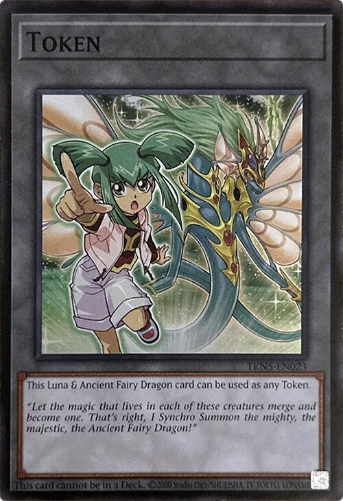 Token (Luna & Ancient Fairy Dragon) [TKN5-EN023] Super Rare Yu-Gi-Oh!