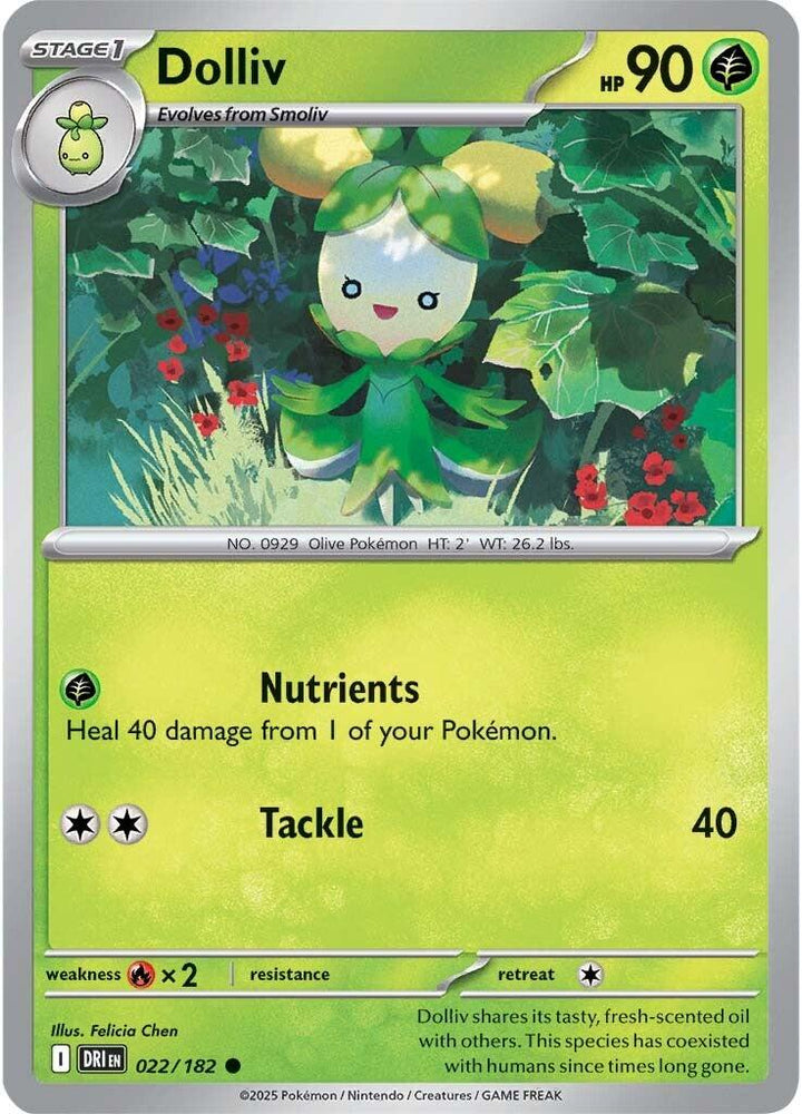 Dolliv (022/182) [Scarlet & Violet: Destined Rivals] Pokémon