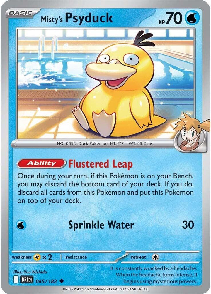 Misty's Psyduck (045/182) [Scarlet & Violet: Destined Rivals] Pokémon