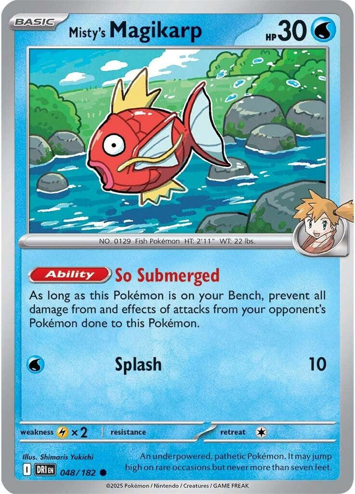 Misty's Magikarp (048/182) [Scarlet & Violet: Destined Rivals] Pokémon