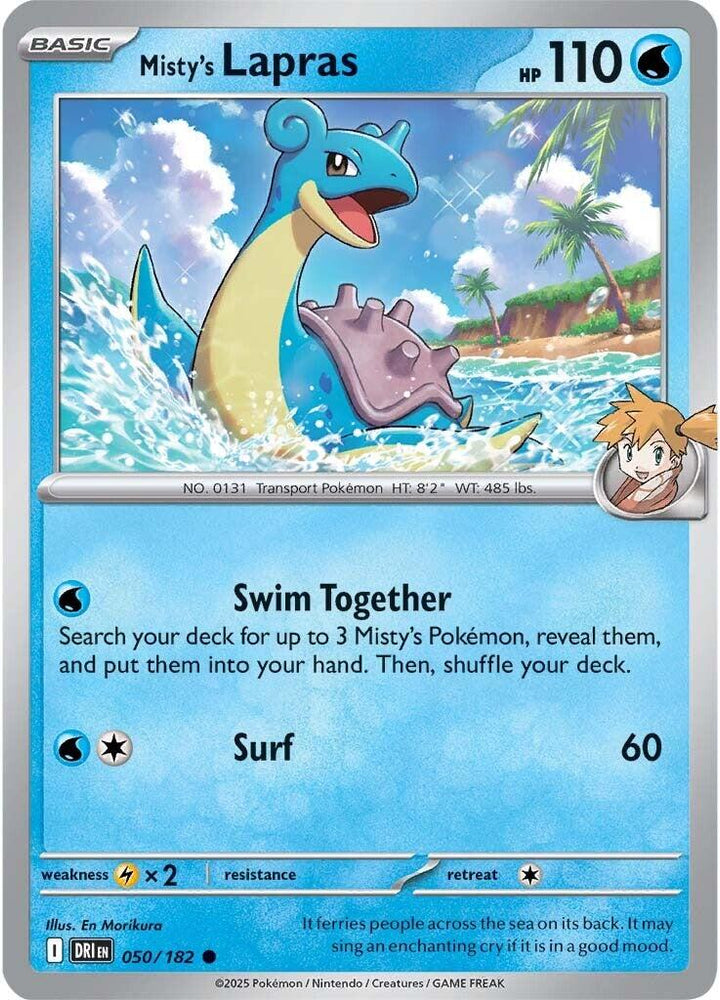 Misty's Lapras (050/182) [Scarlet & Violet: Destined Rivals] Pokémon