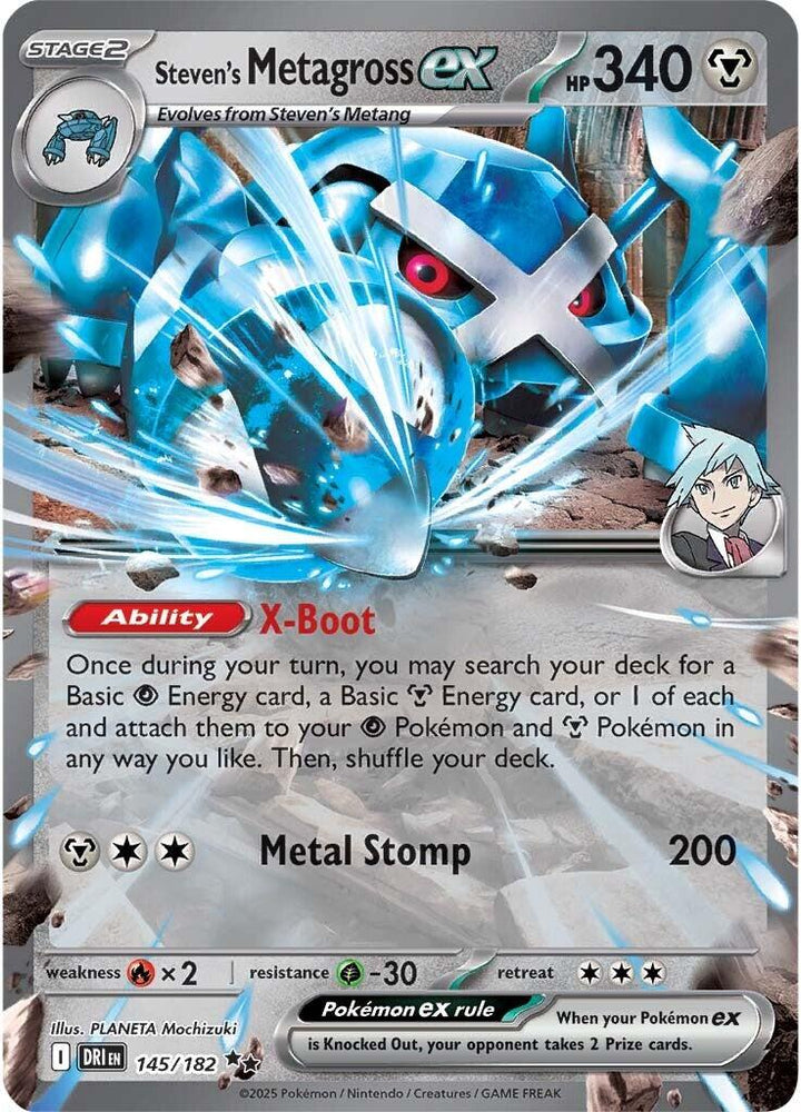 Steven's Metagross ex (145/182) [Scarlet & Violet: Destined Rivals] Pokémon