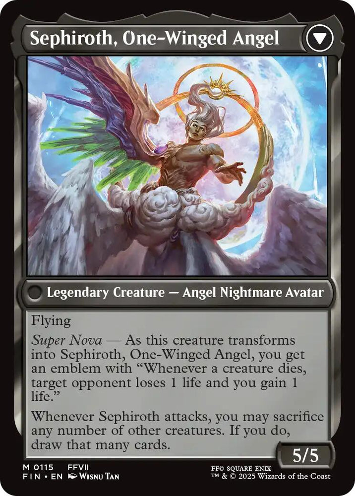 Sephiroth, Fabled SOLDIER // Sephiroth, One-Winged Angel [FINAL FANTASY] Magic: The Gathering