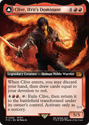 Clive, Ifrit's Dominant // Ifrit, Warden of Inferno (Extended Art) [FINAL FANTASY] Magic: The Gathering