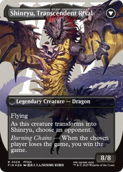 Zenos yae Galvus // Shinryu, Transcendent Rival (Borderless) (Surge Foil) [FINAL FANTASY] Magic: The Gathering