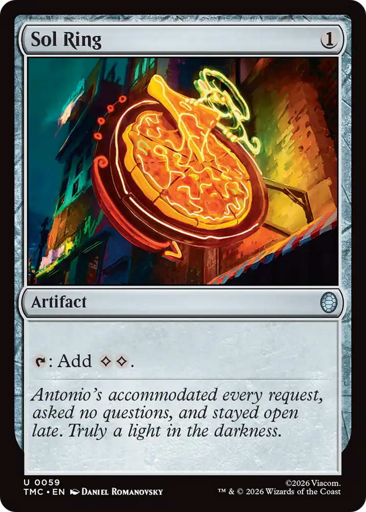 Sol Ring [Teenage Mutant Ninja Turtles Commander] Magic: The Gathering