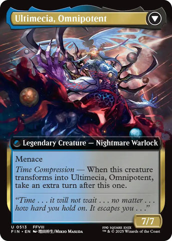 Ultimecia, Time Sorceress // Ultimecia, Omnipotent (Extended Art) [FINAL FANTASY] Magic: The Gathering