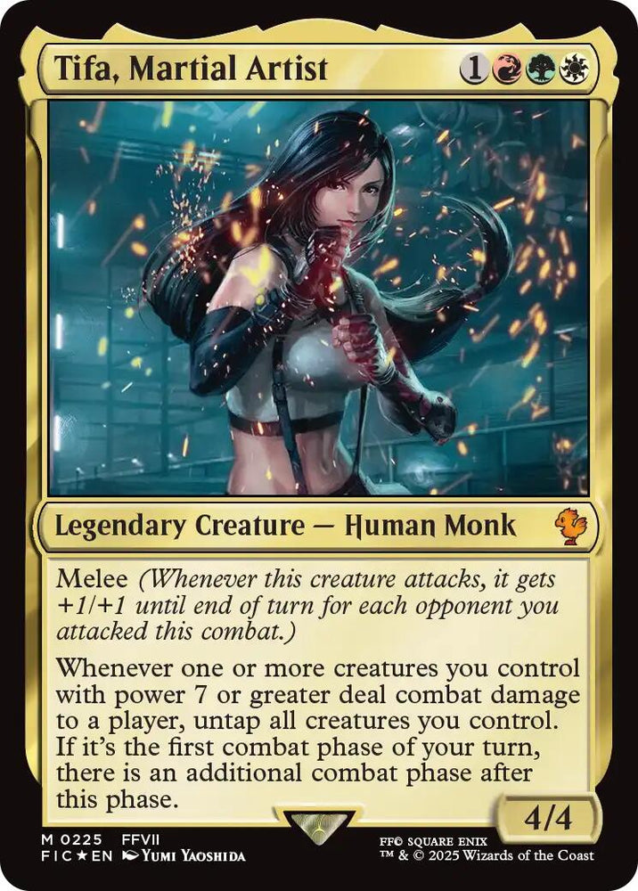 Tifa, Martial Artist (Surge Foil) [FINAL FANTASY Commander] Magic: The Gathering