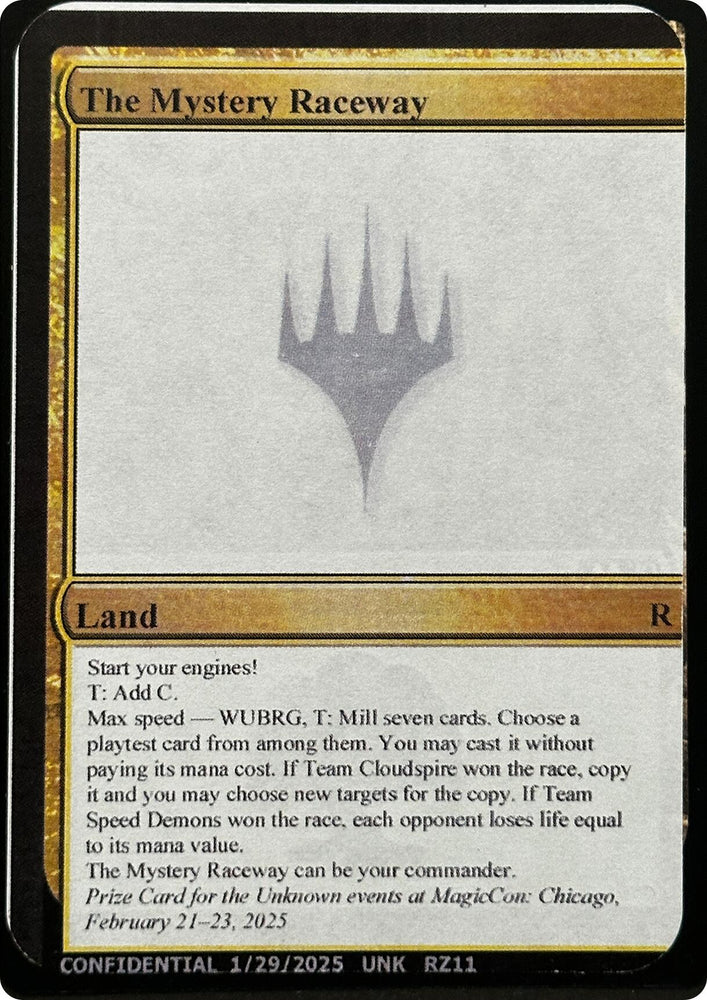 The Mystery Raceway [Unknown Event] Magic: The Gathering