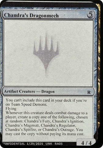 Chandra's Dragonmech [Unknown Event] Magic: The Gathering