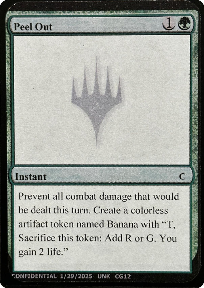 Peel Out [Unknown Event] Magic: The Gathering