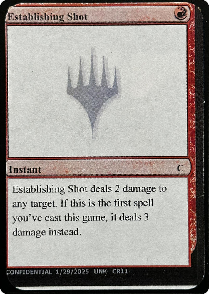 Establishing Shot [Unknown Event] Magic: The Gathering