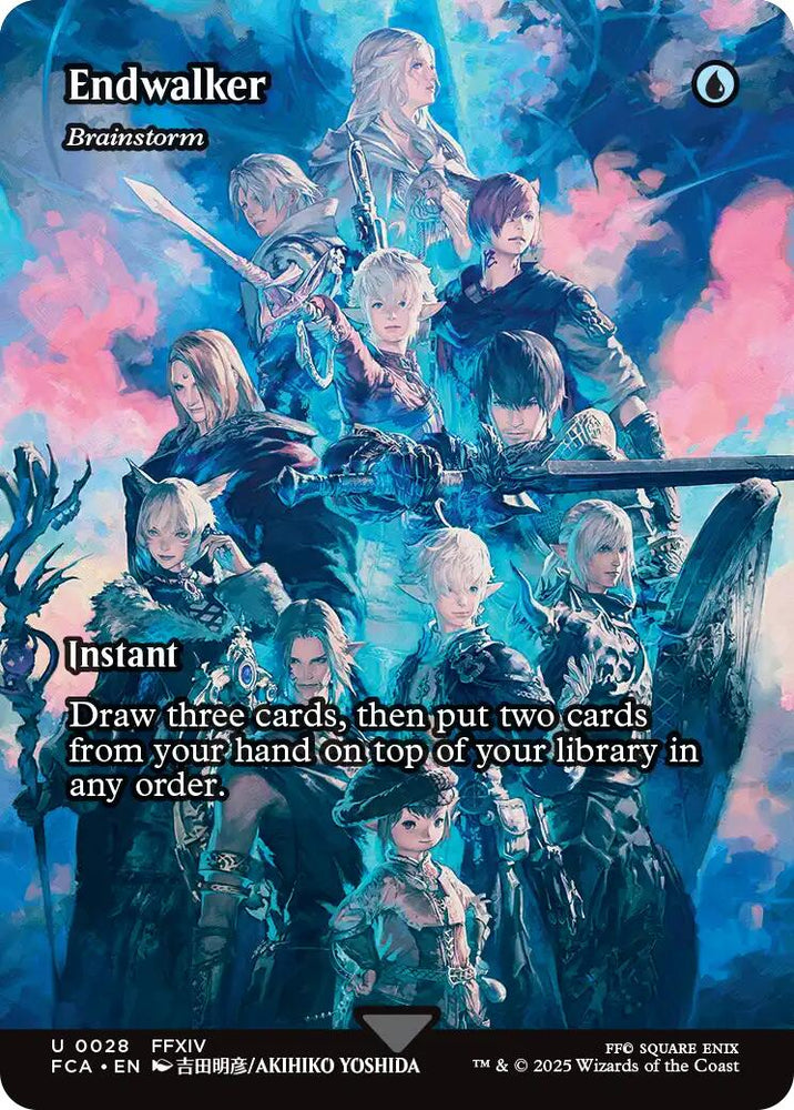 Endwalker - Brainstorm (Showcase) [FINAL FANTASY : Through the Ages] Magic: The Gathering