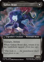 Vincent Valentine // Galian Beast (Extended Art) [FINAL FANTASY] Magic: The Gathering