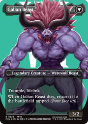 Vincent Valentine // Galian Beast (Borderless) (Surge Foil) [FINAL FANTASY] Magic: The Gathering
