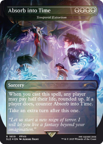 Absorb into Time - Temporal Extortion (Rainbow Foil) [Secret Lair Drop Series] Magic: The Gathering