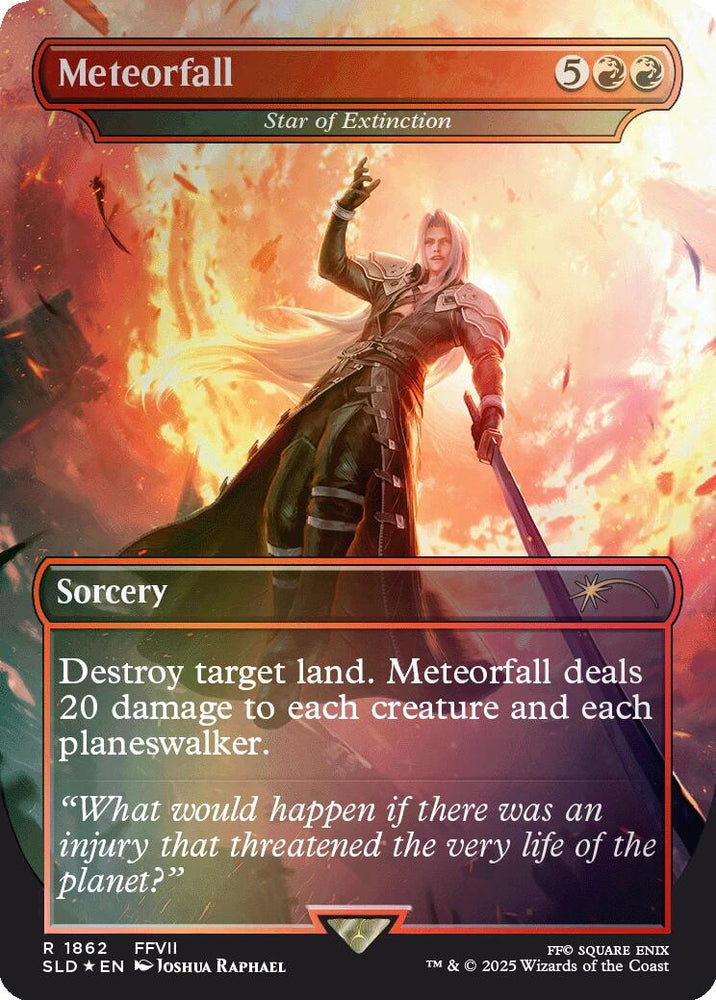 Meteorfall - Star of Extinction (Rainbow Foil) [Secret Lair Drop Series] Magic: The Gathering