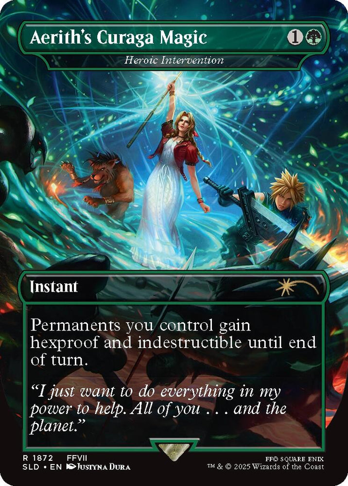 Aerith's Curaga Magic - Heroic Intervention [Secret Lair Drop Series] Magic: The Gathering
