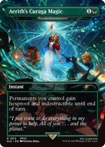 Aerith's Curaga Magic - Heroic Intervention [Secret Lair Drop Series] Magic: The Gathering