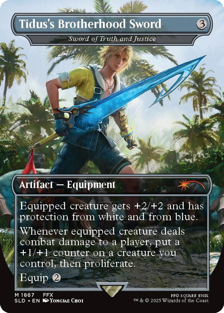 Tidus's Brotherhood Sword - Sword of Truth and Justice [Secret Lair Drop Series] Magic: The Gathering