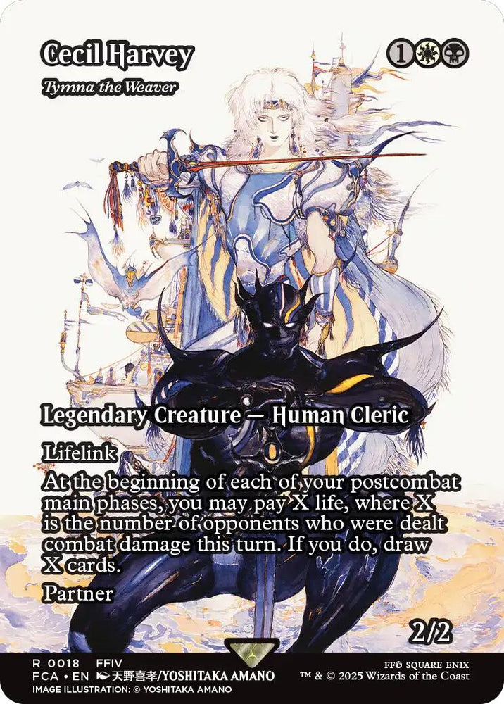 Cecil Harvey - Tymna the Weaver (Showcase) [FINAL FANTASY : Through the Ages] Magic: The Gathering