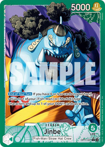 Jinbe (021) (Alternate Art) [A Fist of Divine Speed] Bandai