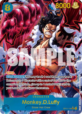 Monkey.D.Luffy (118) (Alternate Art) [A Fist of Divine Speed] Bandai