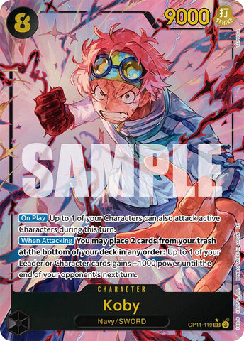 Koby (119) (Alternate Art) [A Fist of Divine Speed] Bandai