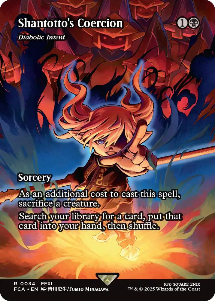 Shantotto's Coercion - Diabolic Intent (Showcase) [FINAL FANTASY : Through the Ages] Magic: The Gathering