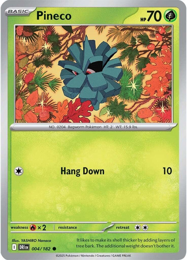 Pineco (004/182) [Scarlet & Violet: Destined Rivals] Pokémon