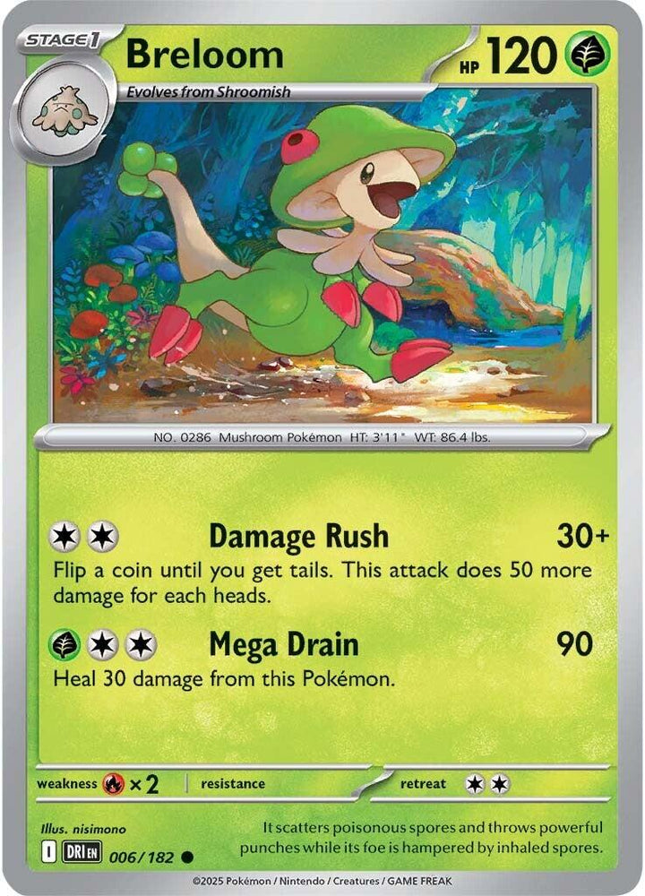 Breloom (006/182) [Scarlet & Violet: Destined Rivals] Pokémon