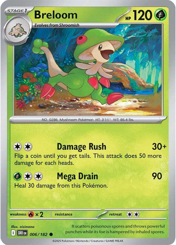Breloom (006/182) [Scarlet & Violet: Destined Rivals] Pokémon