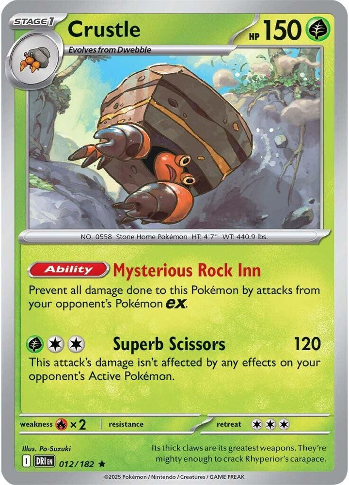 Crustle (012/182) [Scarlet & Violet: Destined Rivals] Pokémon