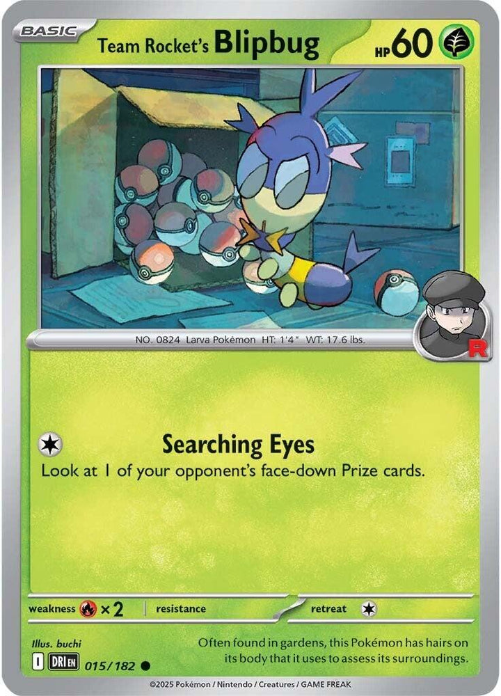 Team Rocket's Blipbug (015/182) [Scarlet & Violet: Destined Rivals] Pokémon