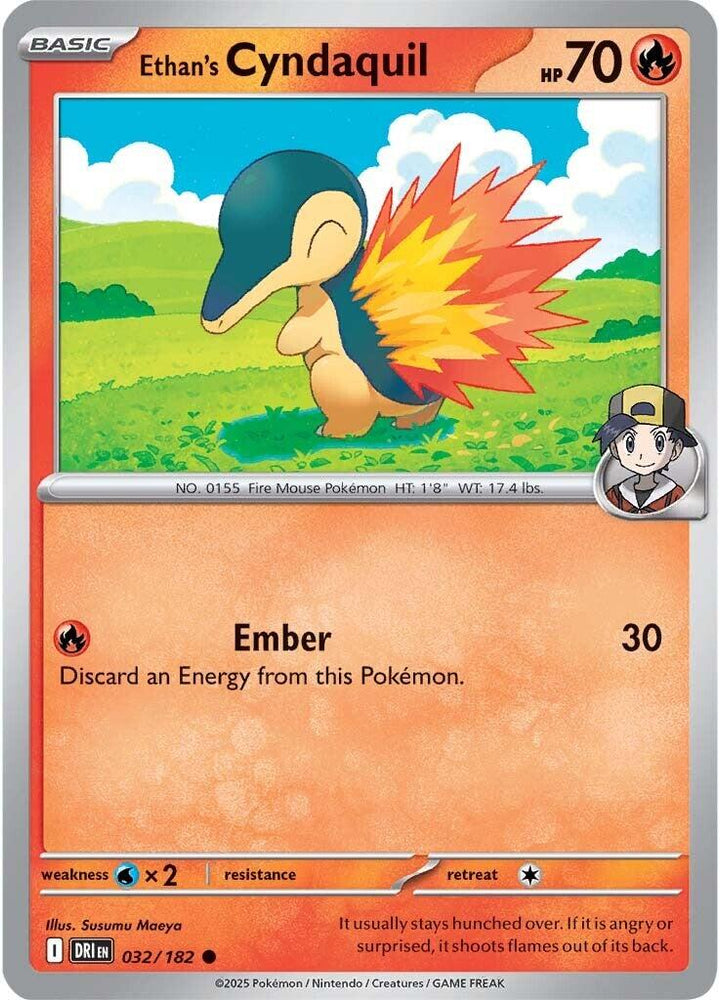Ethan's Cyndaquil (032/182) [Scarlet & Violet: Destined Rivals] Pokémon