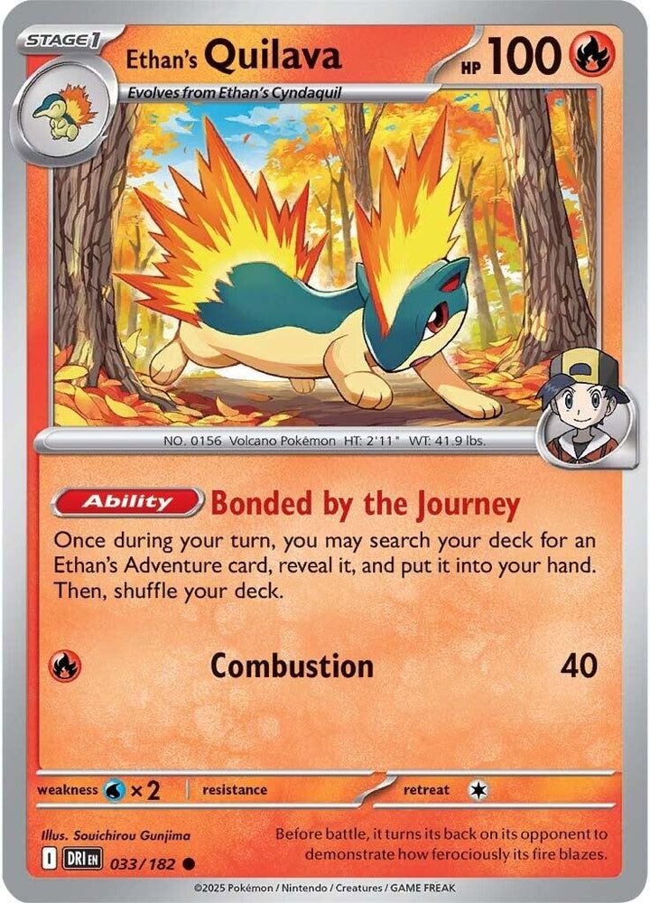 Ethan's Quilava (033/182) [Scarlet & Violet: Destined Rivals] Pokémon
