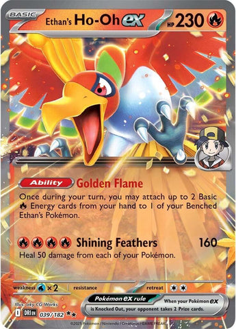 Ethan's Ho-Oh ex (039/182) [Scarlet & Violet: Destined Rivals] Pokémon