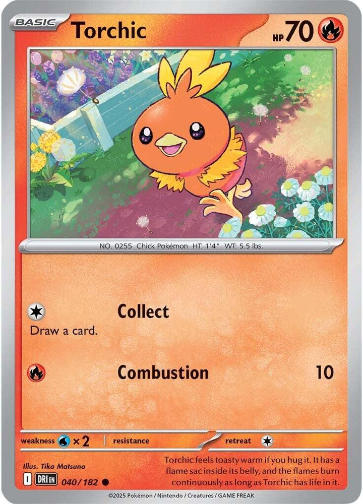Torchic (040/182) [Scarlet & Violet: Destined Rivals] Pokémon