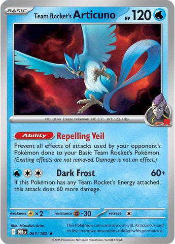 Team Rocket's Articuno (051/182) [Scarlet & Violet: Destined Rivals] Pokémon