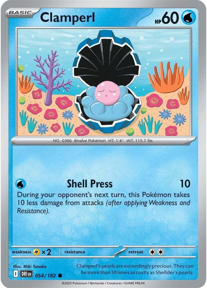 Clamperl (054/182) [Scarlet & Violet: Destined Rivals] Pokémon