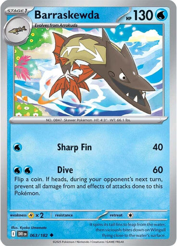 Barraskewda (063/182) [Scarlet & Violet: Destined Rivals] Pokémon