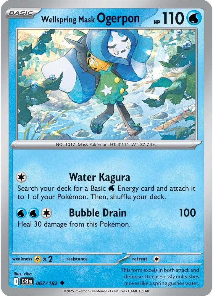 Wellspring Mask Ogerpon (067/182) [Scarlet & Violet: Destined Rivals] Pokémon