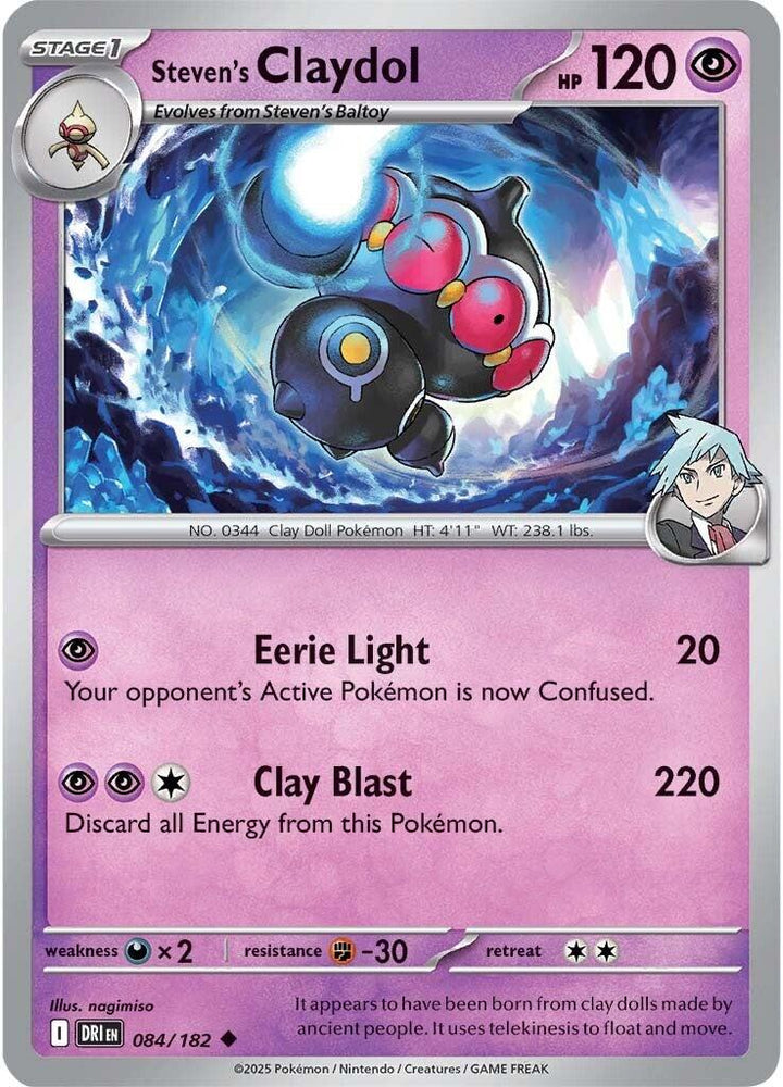 Steven's Claydol (084/182) [Scarlet & Violet: Destined Rivals] Pokémon