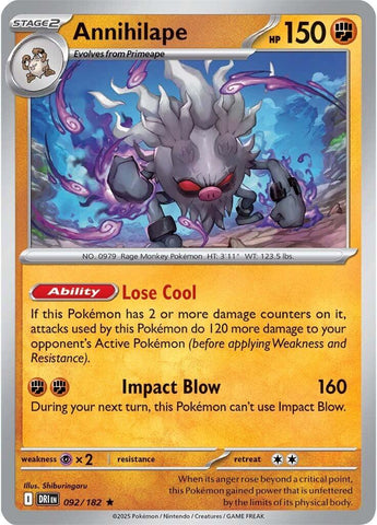 Annihilape (092/182) [Scarlet & Violet: Destined Rivals] Pokémon