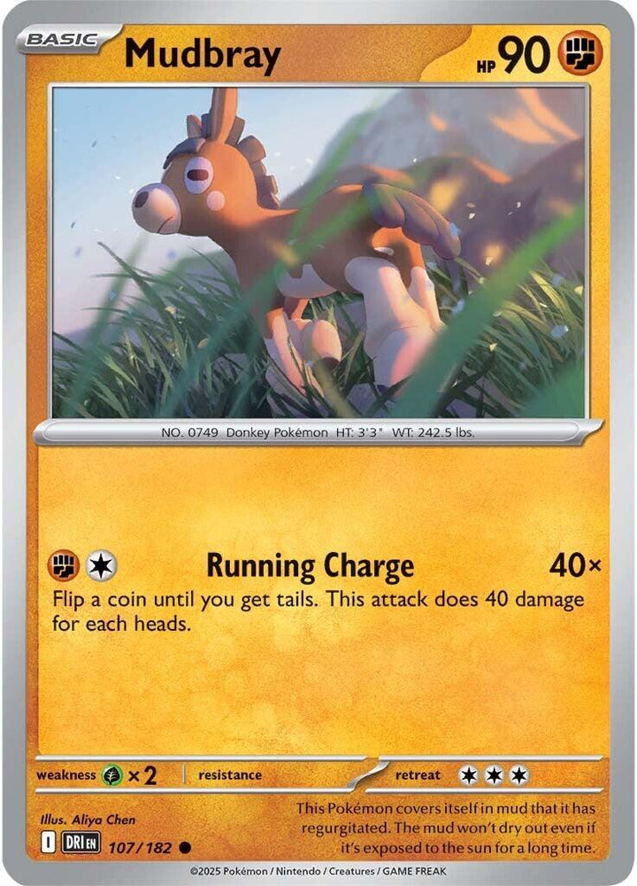 Mudbray (107/182) [Scarlet & Violet: Destined Rivals] Pokémon